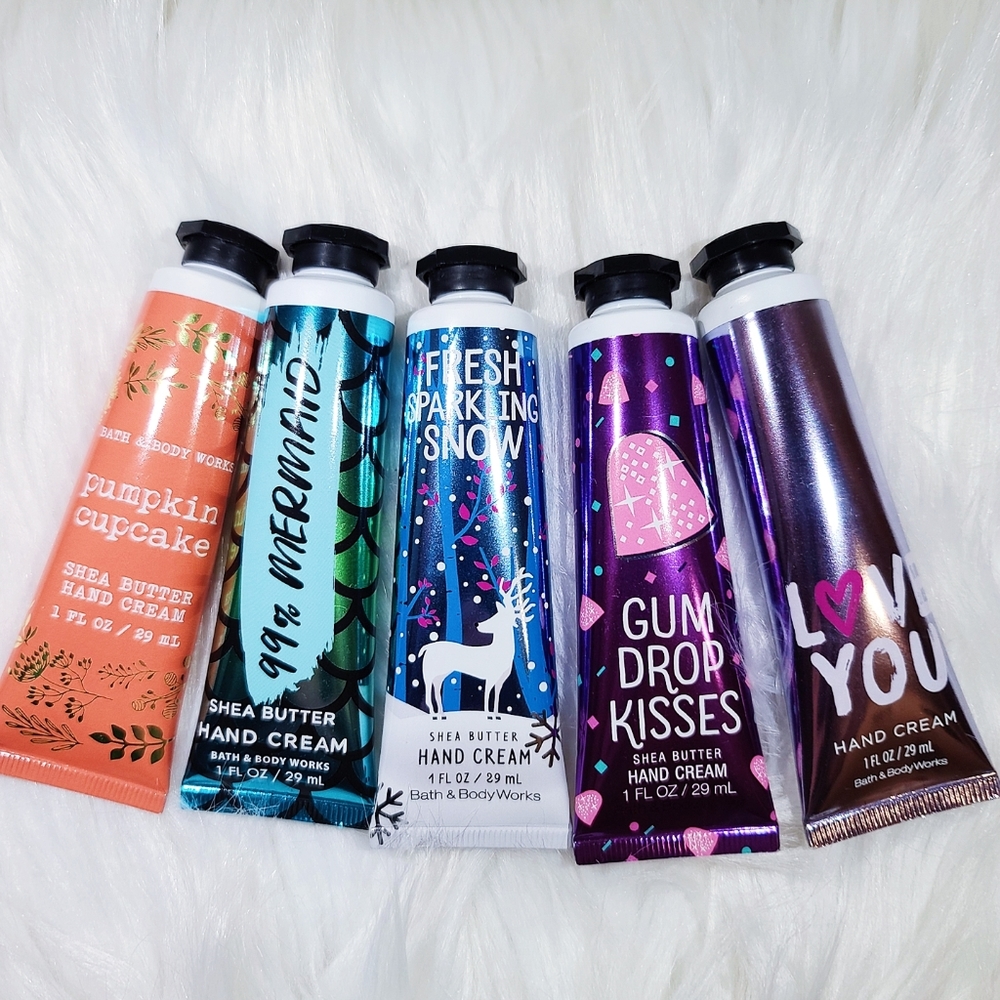 BATH & BODY WORKS SET OF 5 HAND CREAM - Picture 1 of 4
